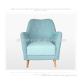 Nordic style leisure chair Fabric Solid Wood Chair
